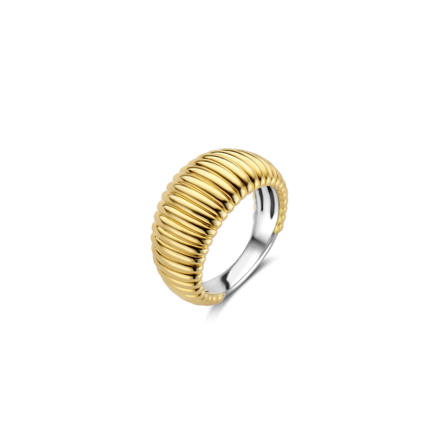 Anillo de plata bañada en oro amarillo