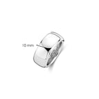 Anillo de plata con acabado rodinado