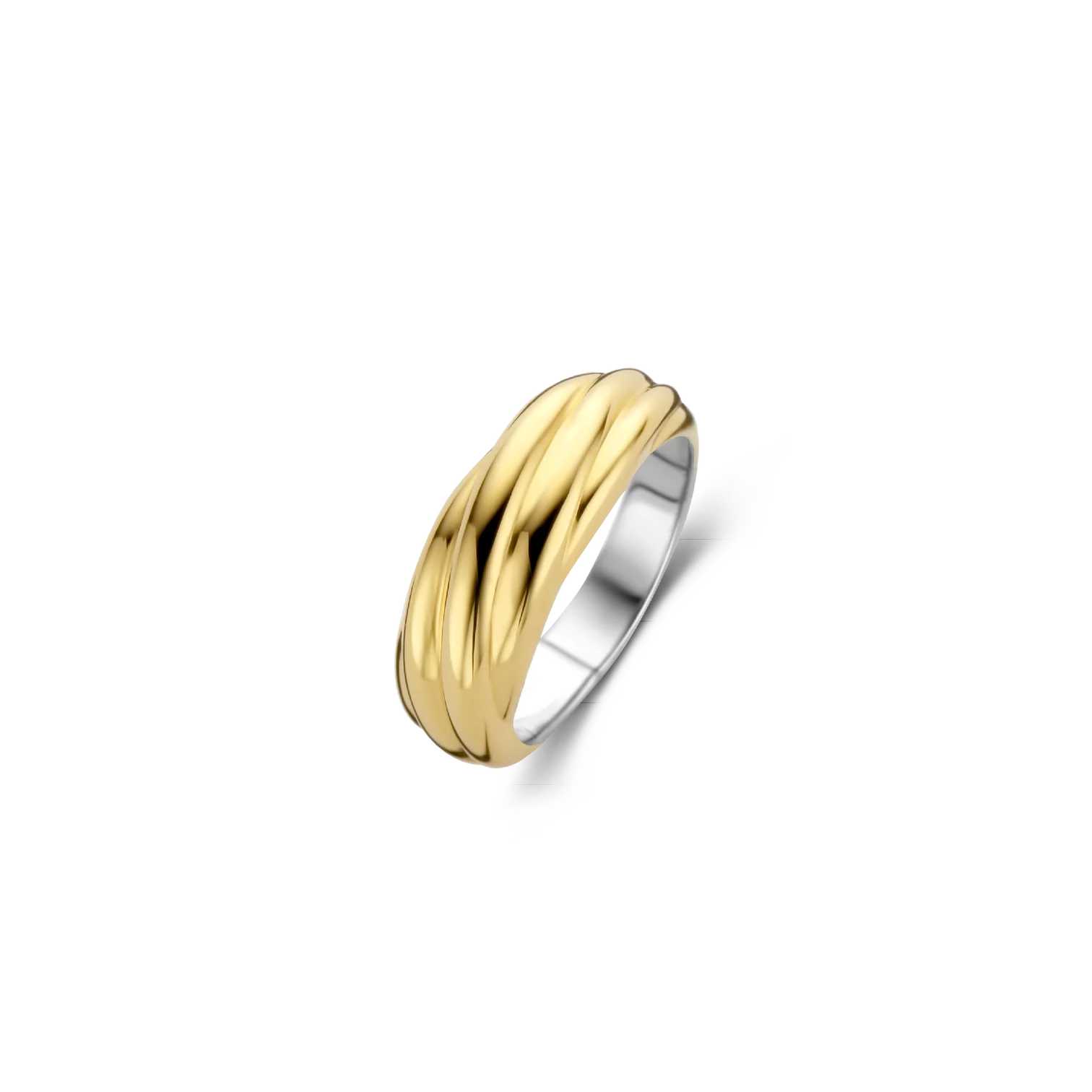 Anillo de plata bañada en oro amarillo