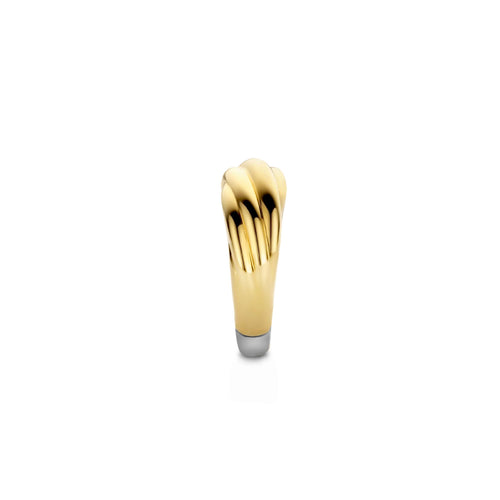 Anillo de plata bañada en oro amarillo