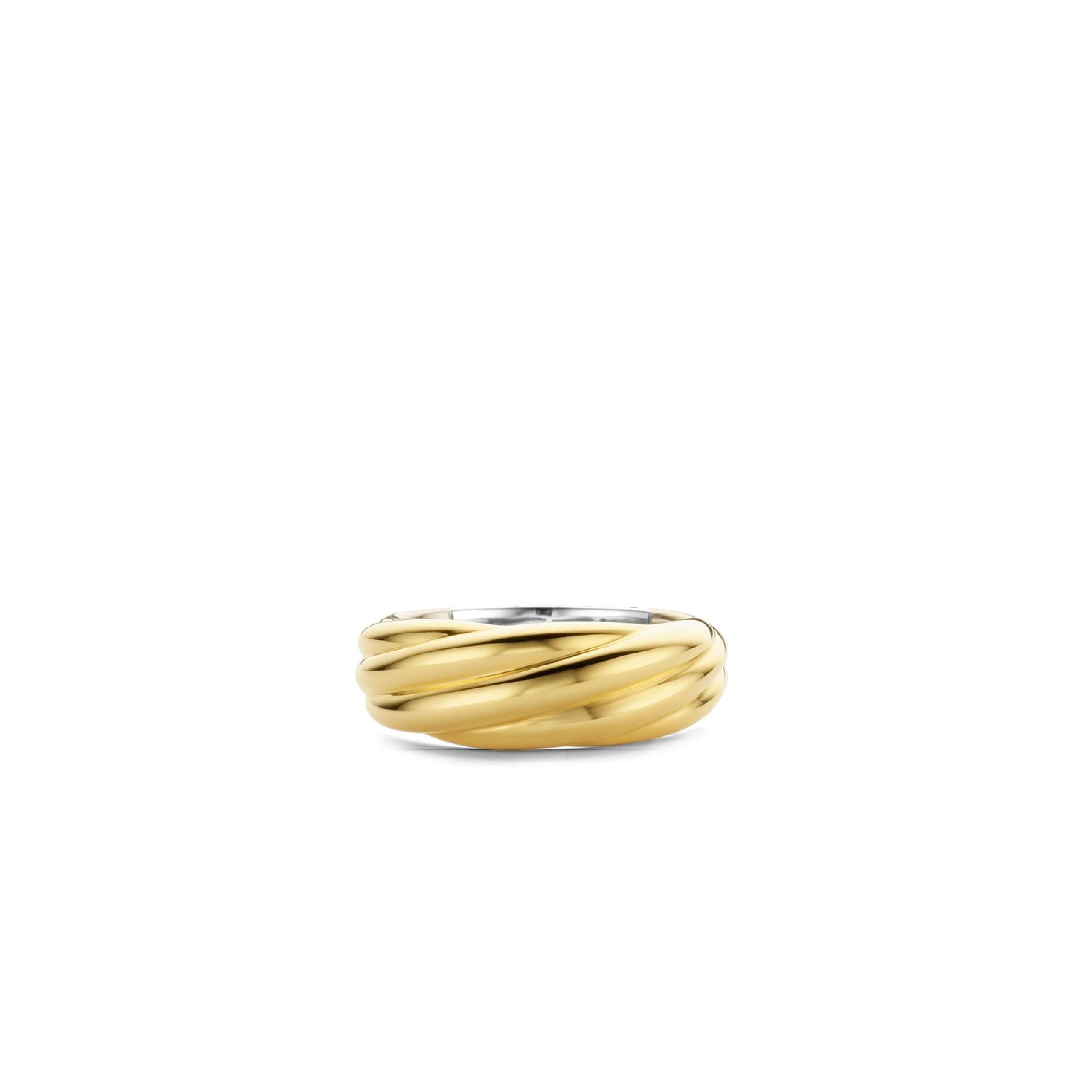 Anillo de plata bañada en oro amarillo