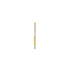 Anillo de plata bañada en oro amarillo con zirconia blanca