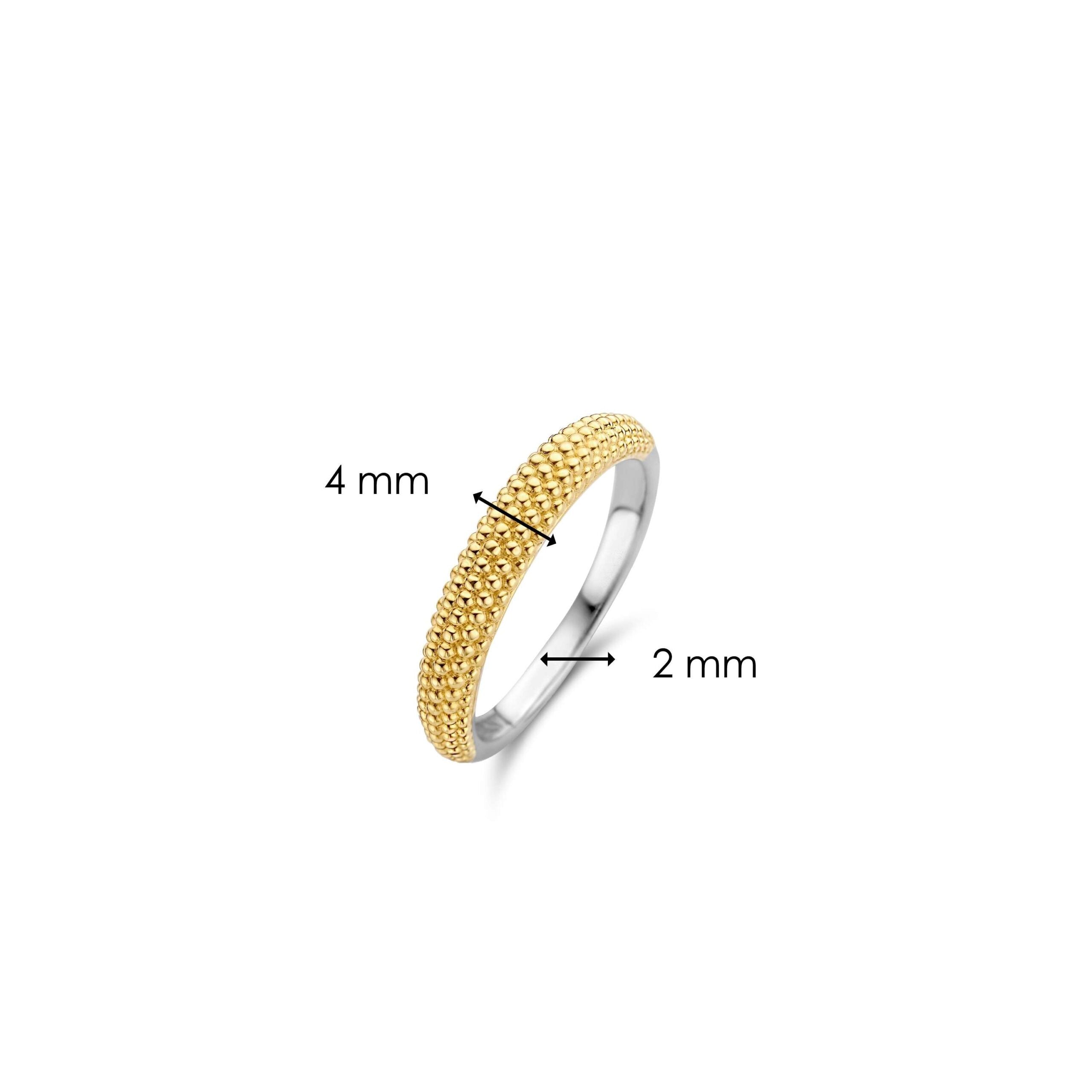 Anillo de plata bañada en oro amarillo