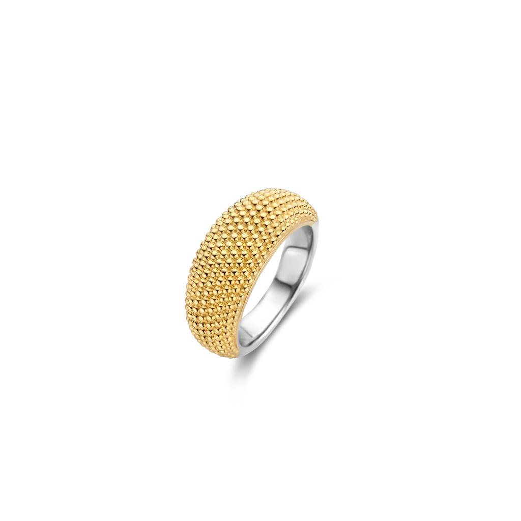 Anillo de plata bañada en oro amarillo