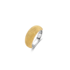 Anillo de plata bañada en oro amarillo