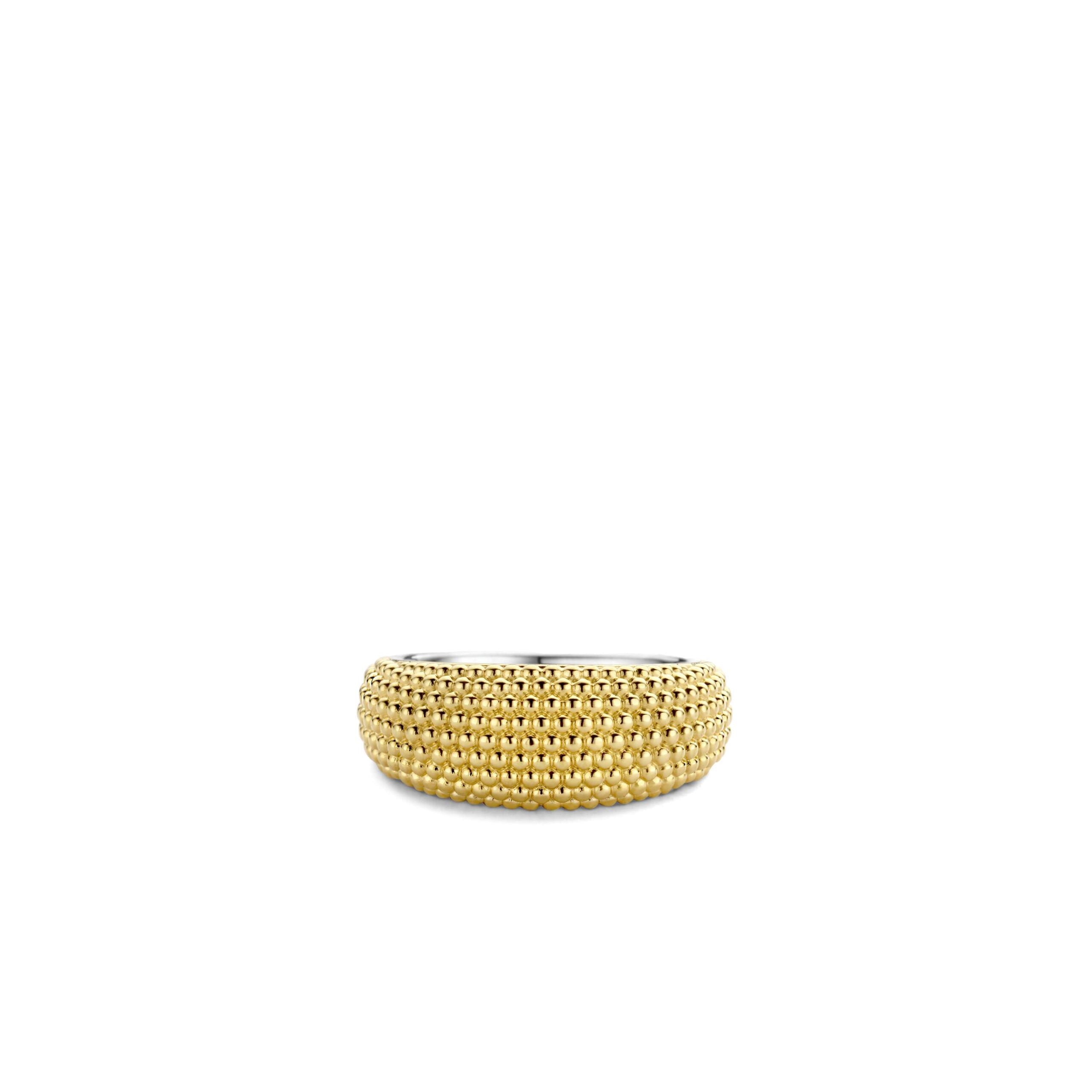 Anillo de plata bañada en oro amarillo