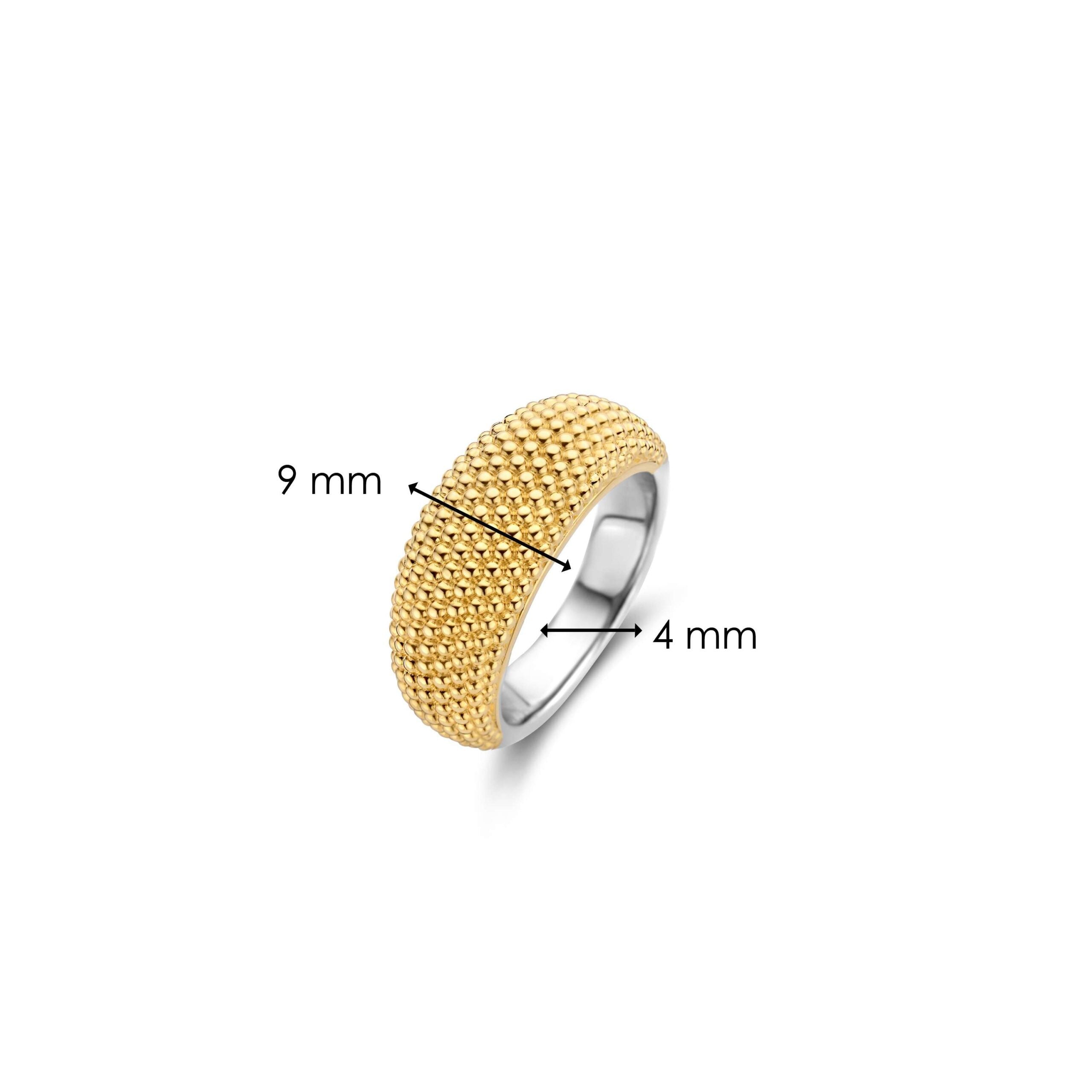 Anillo de plata bañada en oro amarillo