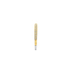 Anillo de plata bañada en oro amarillo con zirconia blanca