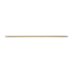 Pulsera de plata bañada en oro amarillo con zirconia blanca