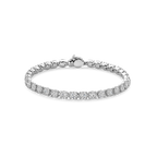 Pulsera de plata bañada en platino