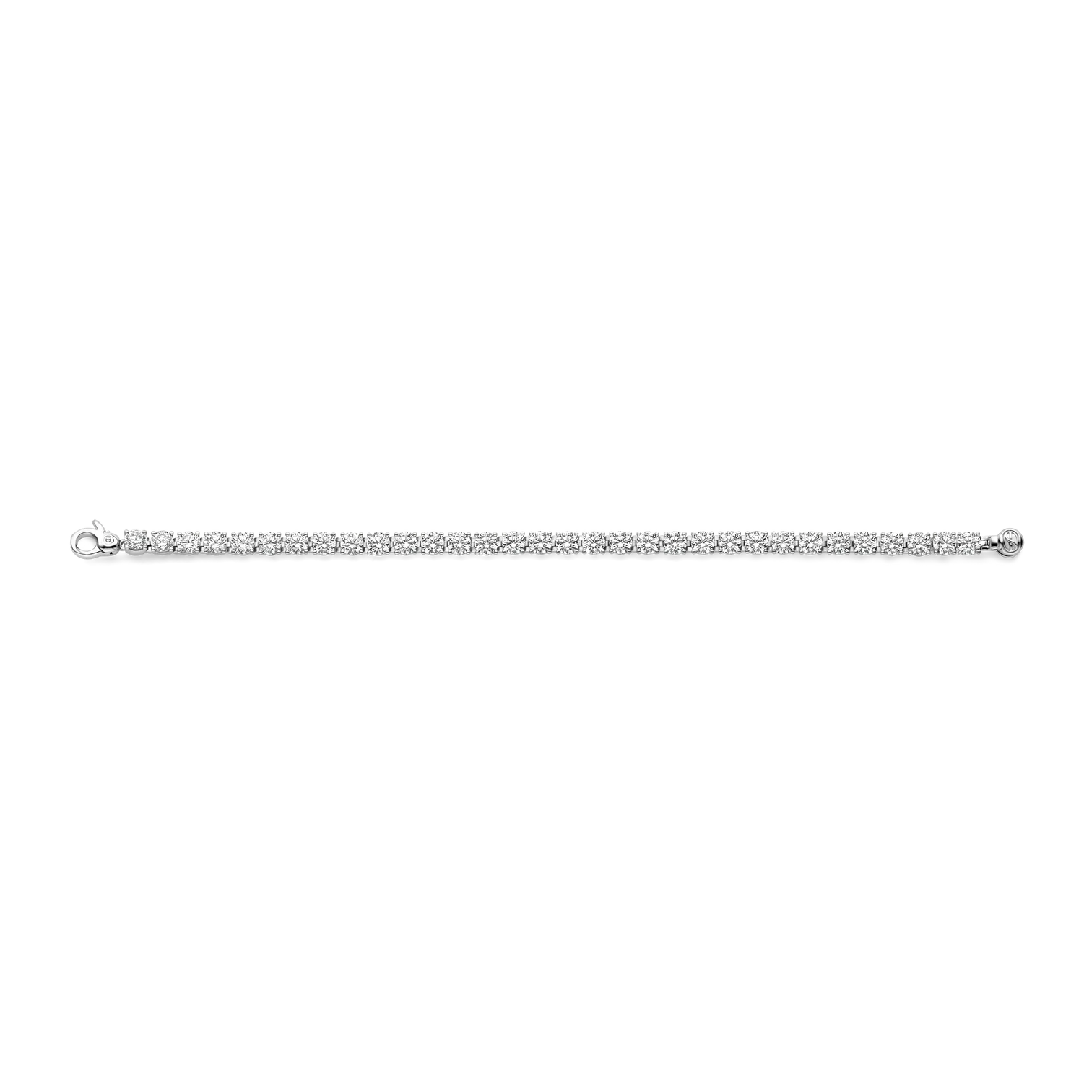 Pulsera de plata bañada en platino