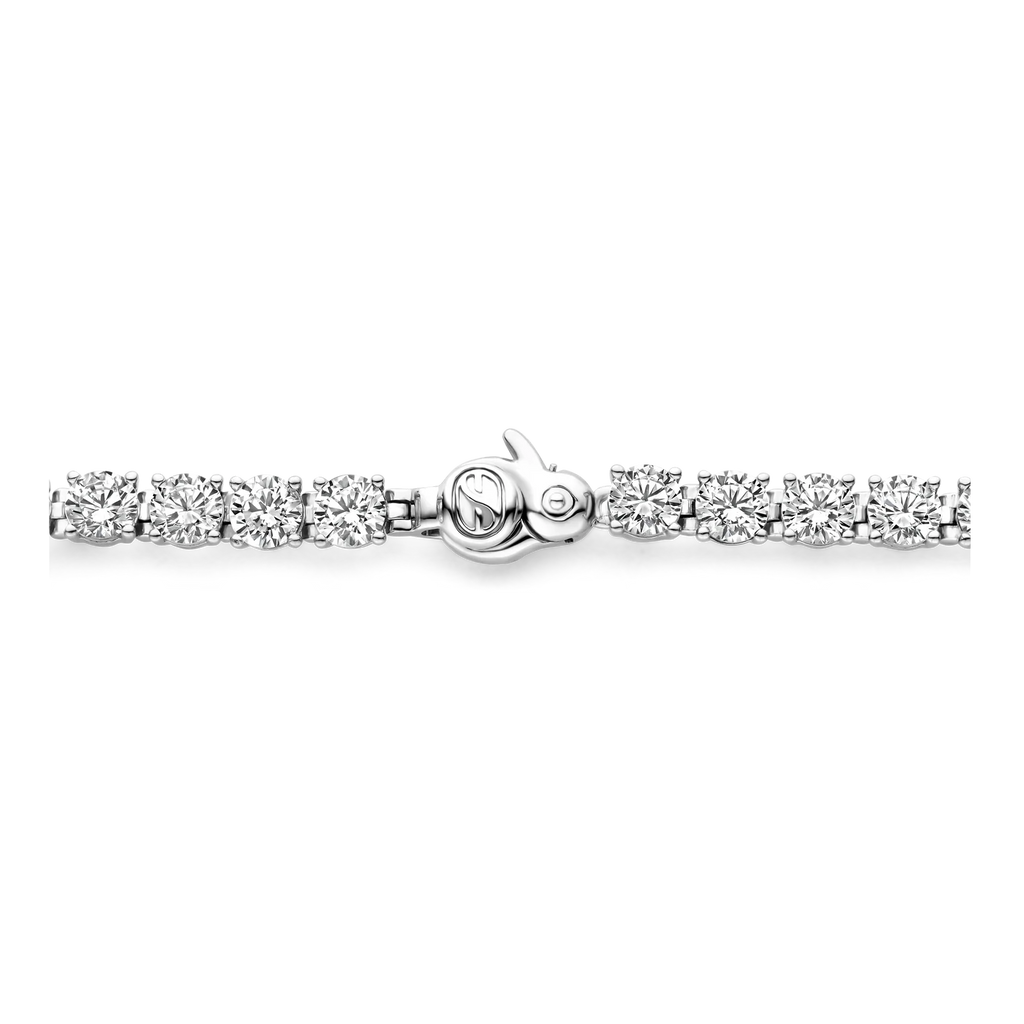 Pulsera de plata bañada en platino