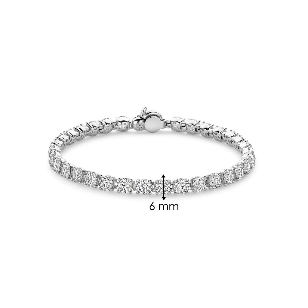 Pulsera de plata bañada en platino