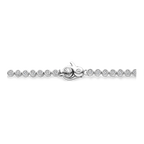 Pulsera de plata bañada en platino con zirconia blanca