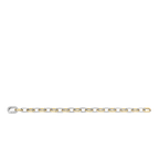 Pulsera de plata bañada en oro amarillo con zirconia blanca
