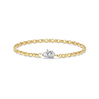 Pulsera de plata bañada en oro