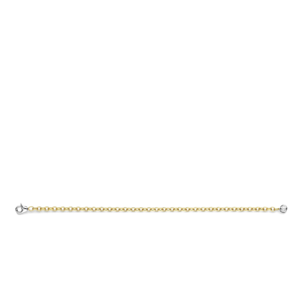 Pulsera de plata bañada en oro