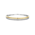 Pulsera de plata bañada en oro amarillo con zirconia blanca