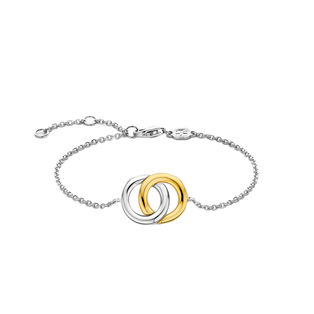 Pulsera de plata bañada en oro amarillo