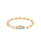 Pulsera de plata bañada en oro amarillo