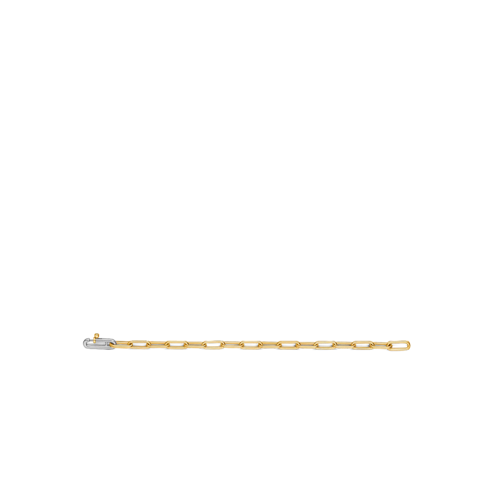 Pulsera de plata bañada en oro amarillo