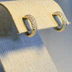 Aretes de aro de 14K oro amarillo
