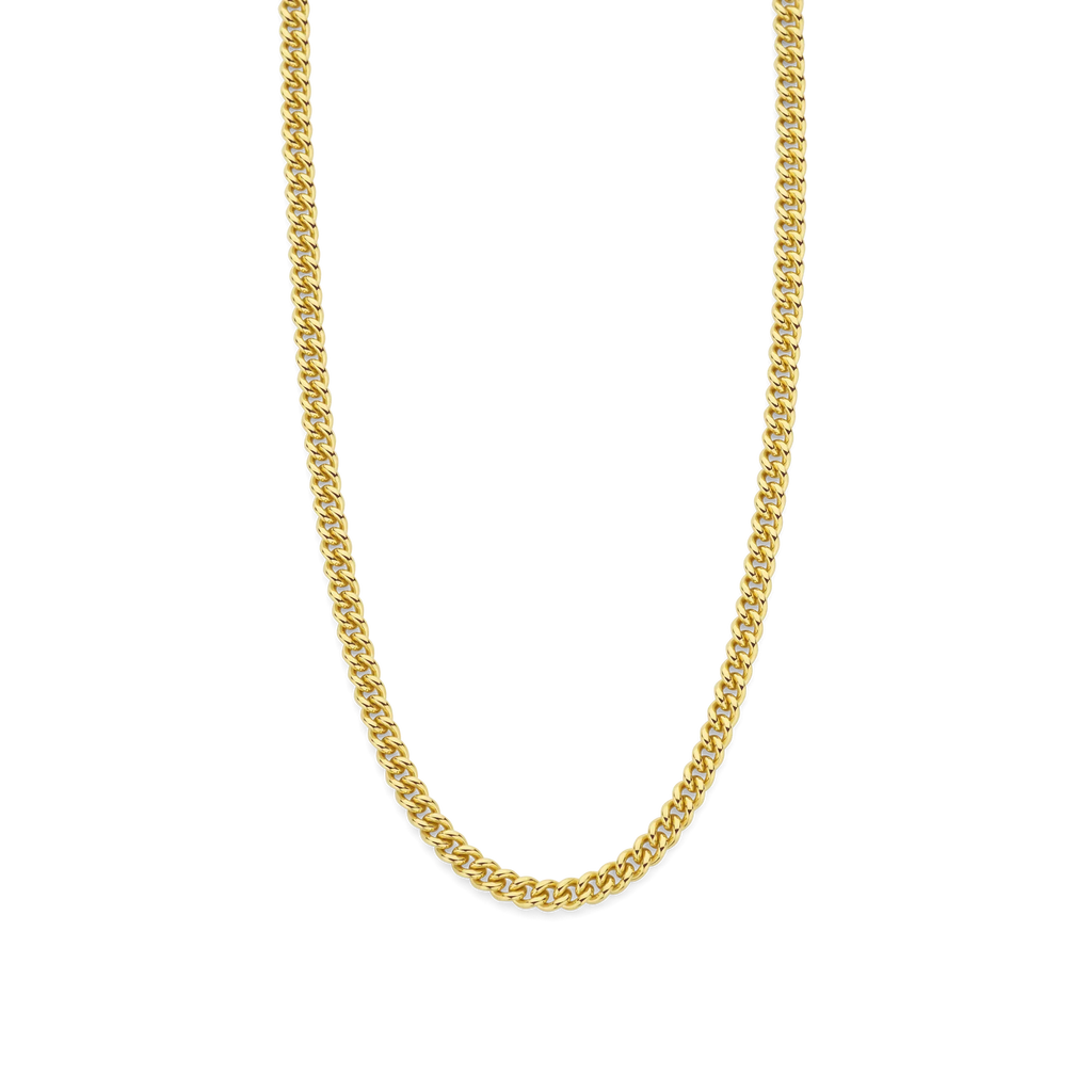 Collar de plata bañada en oro amarillo