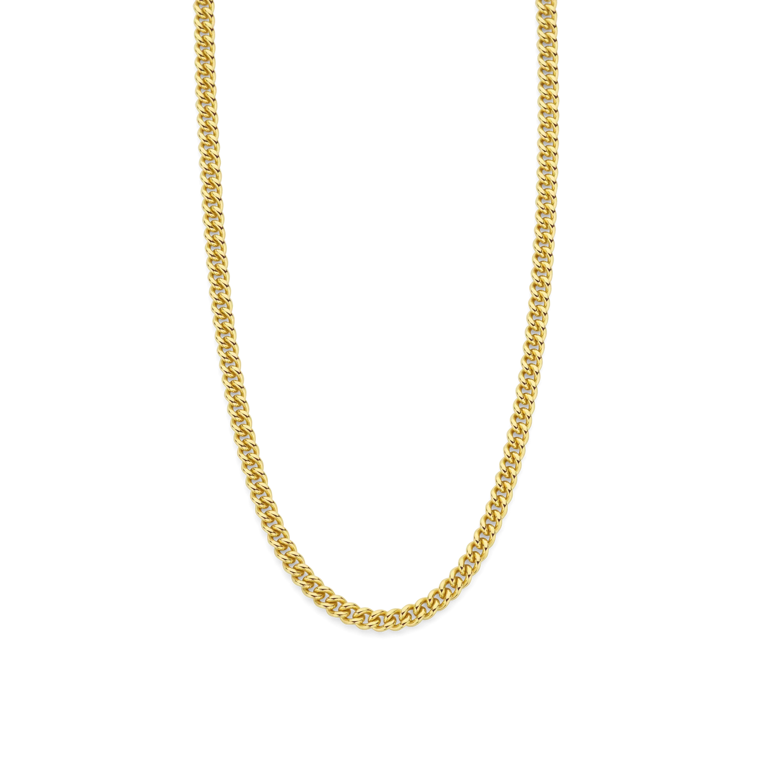Collar de plata bañada en oro amarillo