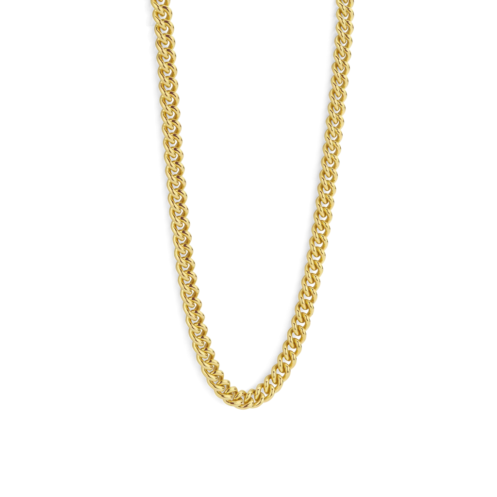 Collar de plata bañada en oro amarillo