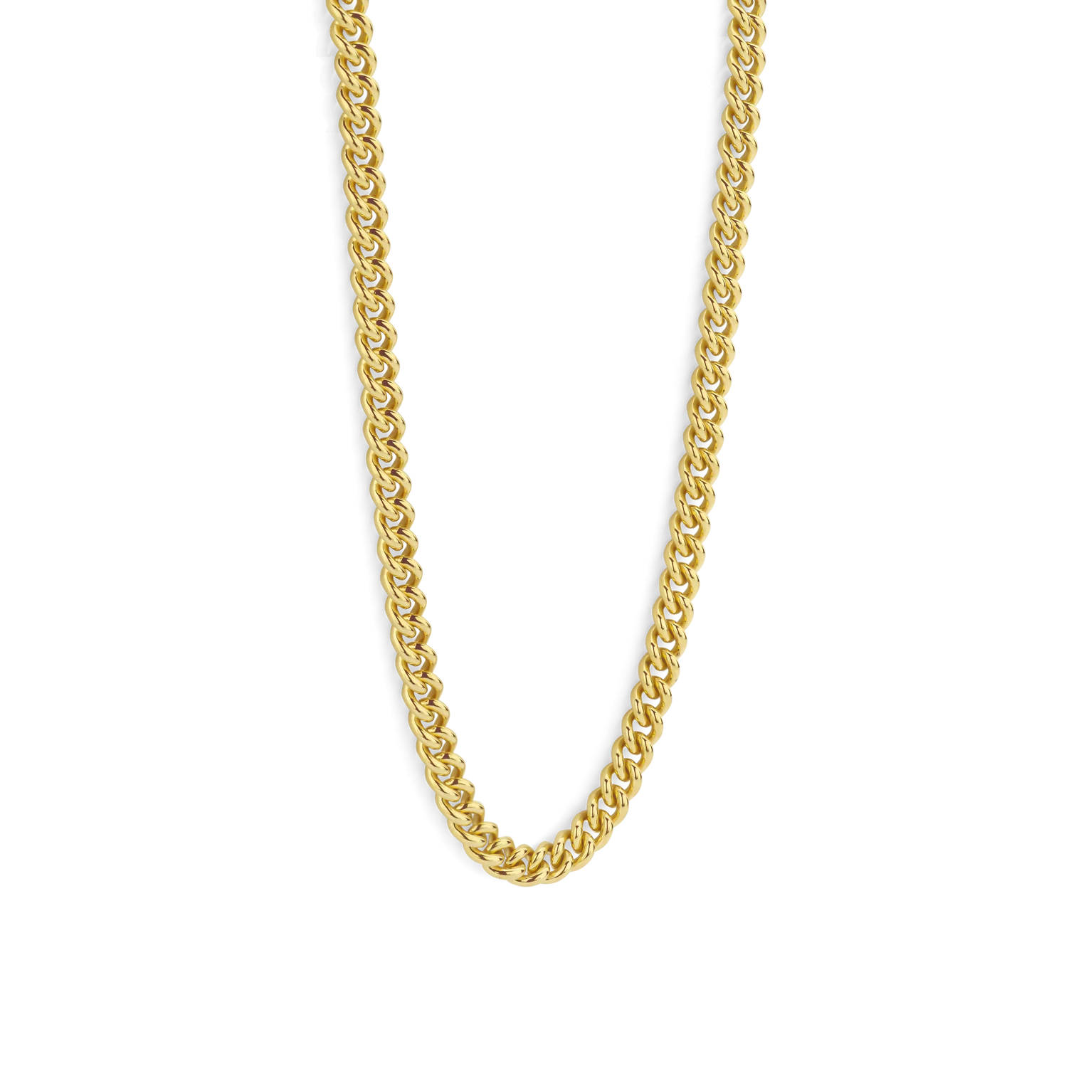 Collar de plata bañada en oro amarillo