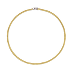 Collar de plata bañada en oro amarillo