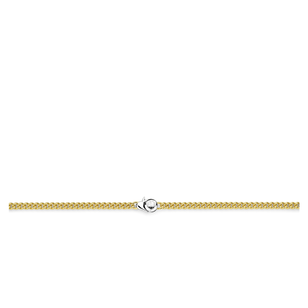Collar de plata bañada en oro amarillo