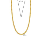 Collar de plata bañada en oro amarillo