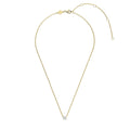 Collar de plata bañada en oro con zirconia blanca