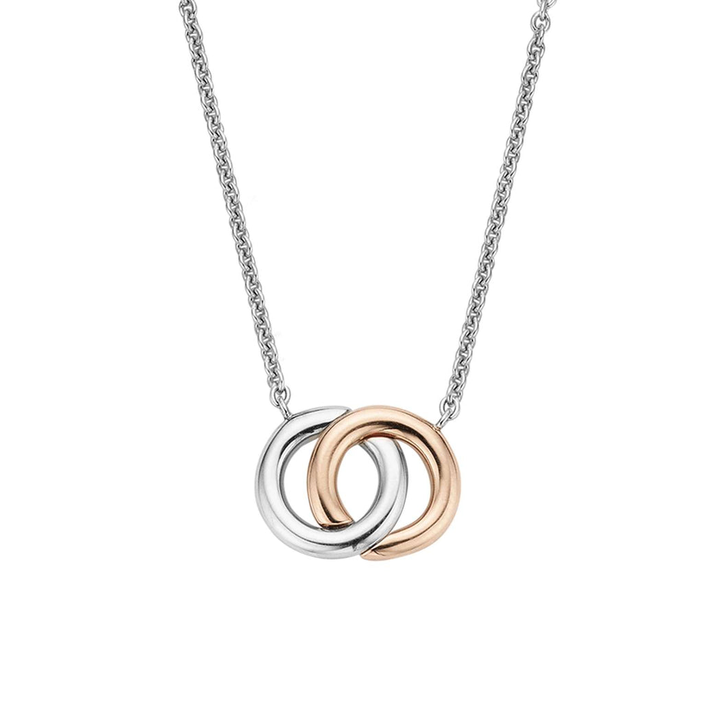 Collar de plata bañada en oro rosa