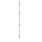Collar de plata con acabado platinado y zirconia blanca