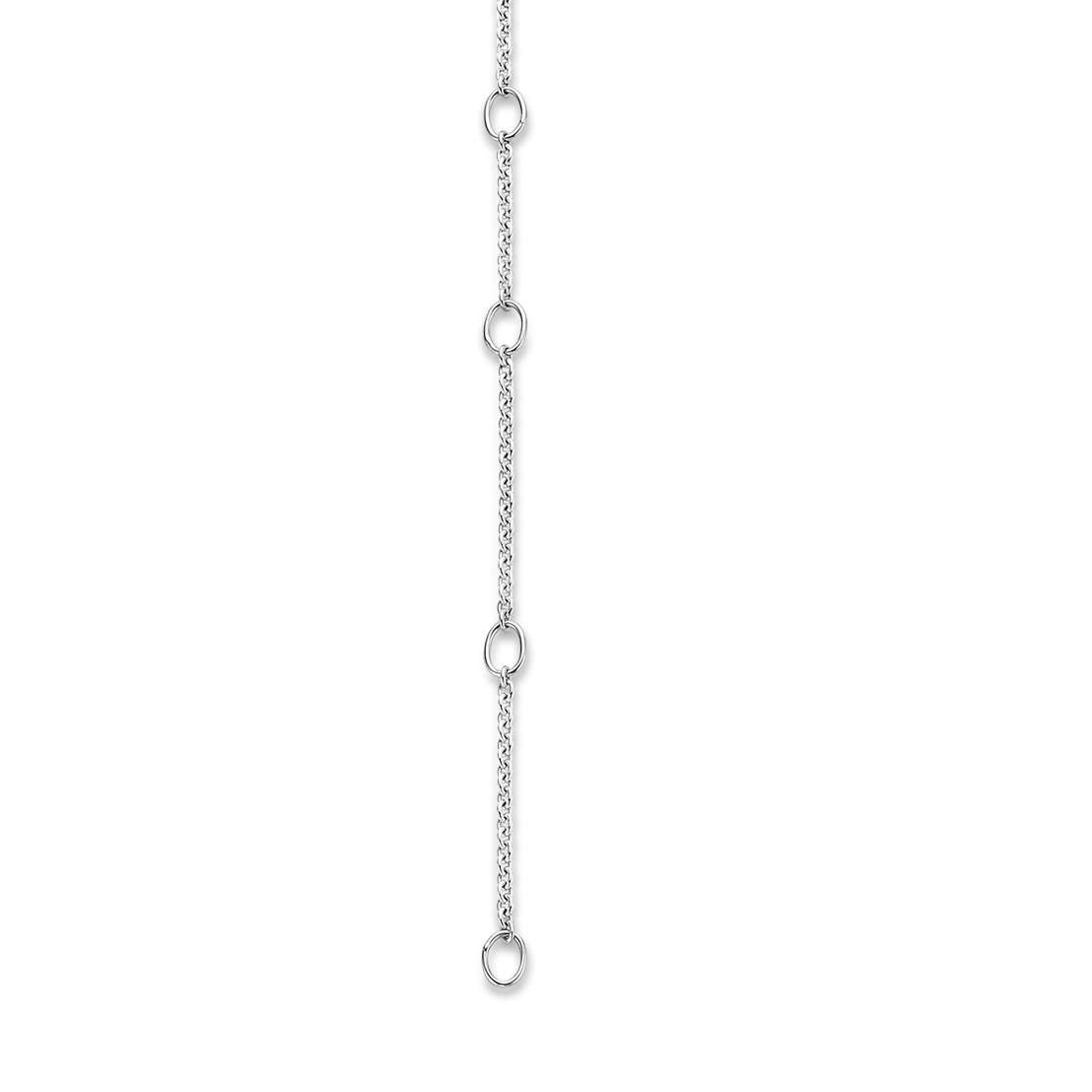 Collar de plata con acabado platinado y zirconia blanca