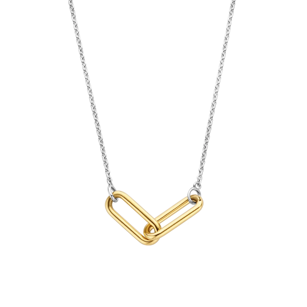 Collar de plata bañada en oro amarillo