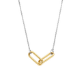 Collar de plata bañada en oro amarillo