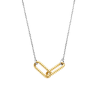 Collar de plata bañada en oro amarillo