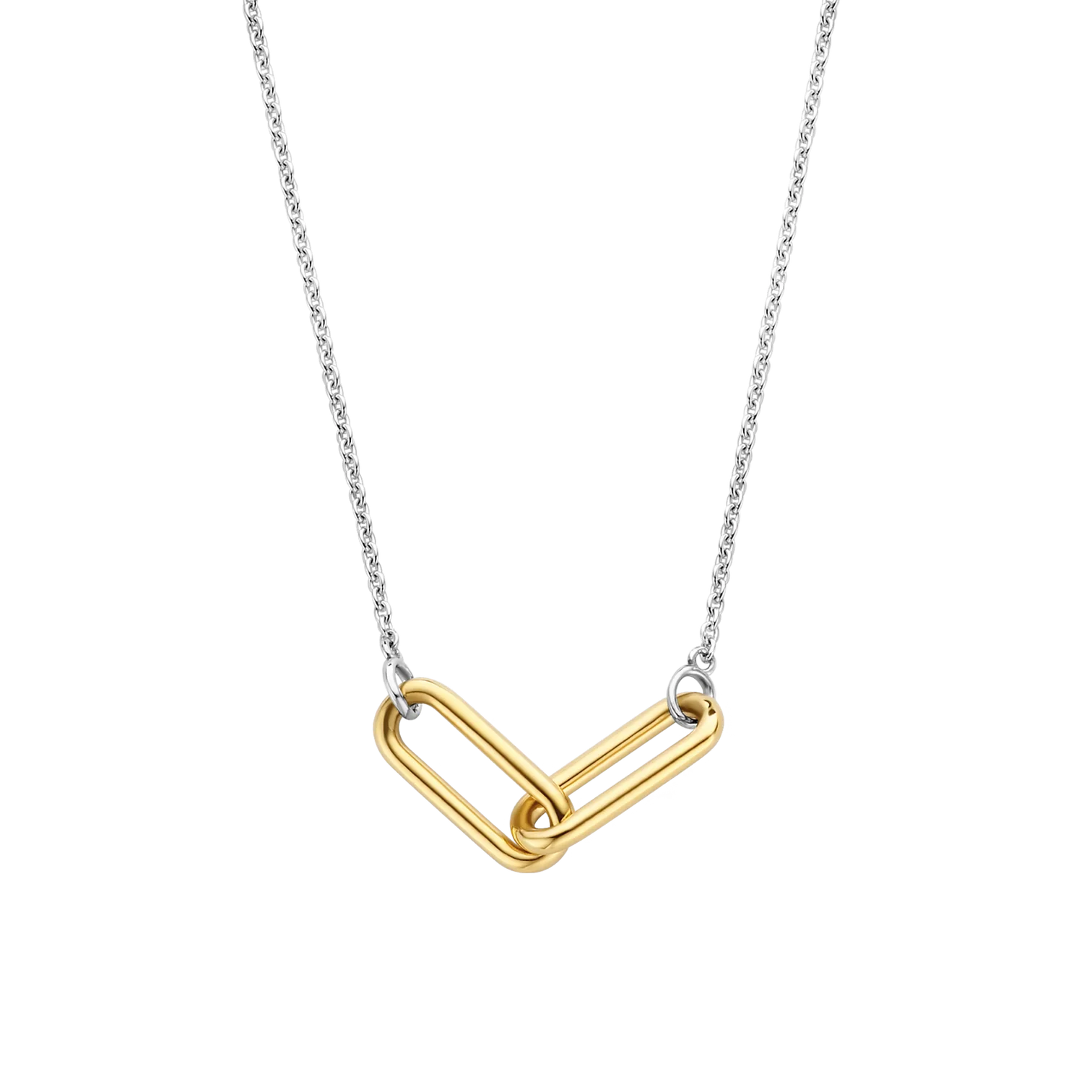 Collar de plata bañada en oro amarillo