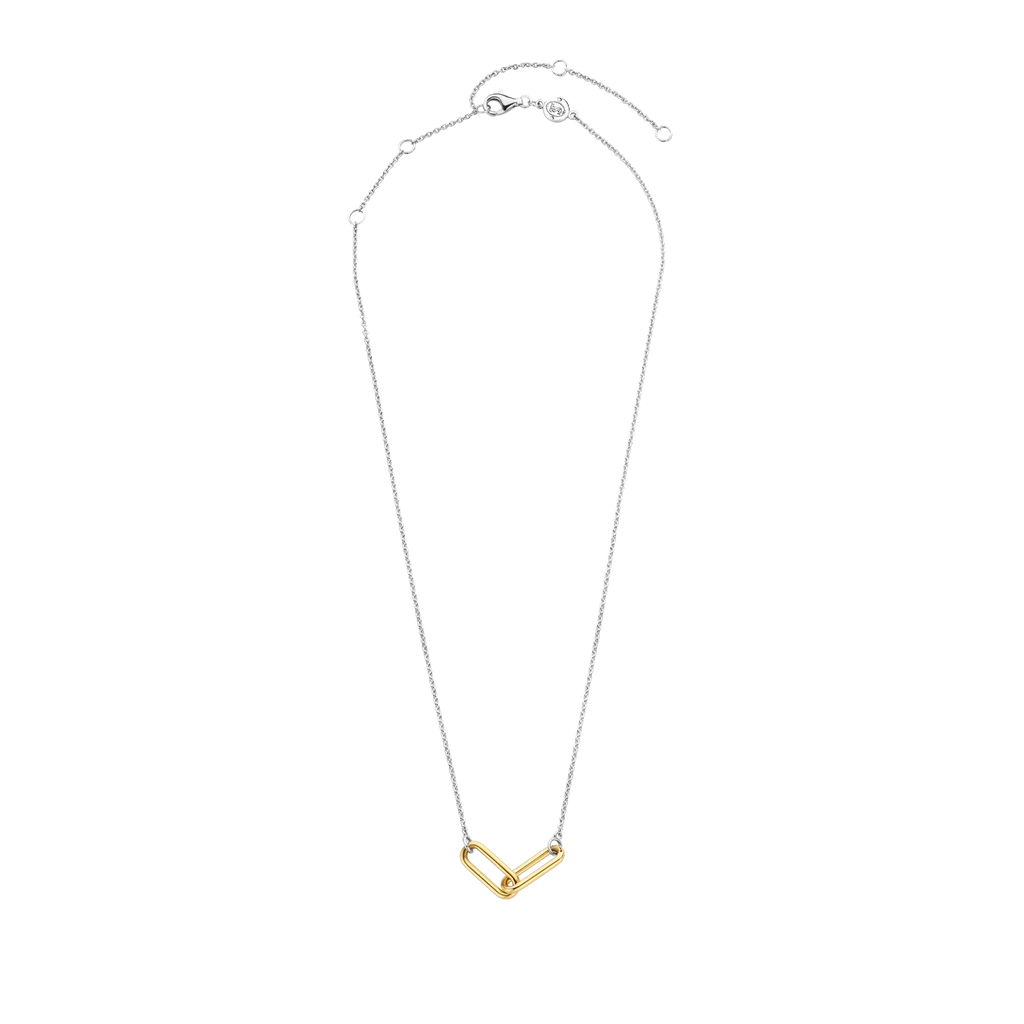 Collar de plata bañada en oro amarillo