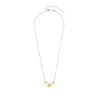 Collar de plata bañada en oro amarillo