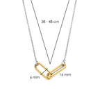 Collar de plata bañada en oro amarillo