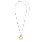 Collar de plata bañada en oro amarillo con zirconia blanca
