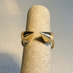 Anillo de 14K oro amarillo conos