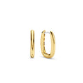 Aretes de plata bañada en oro amarillo