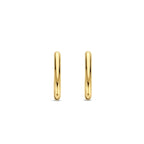 Aretes de plata bañada en oro amarillo