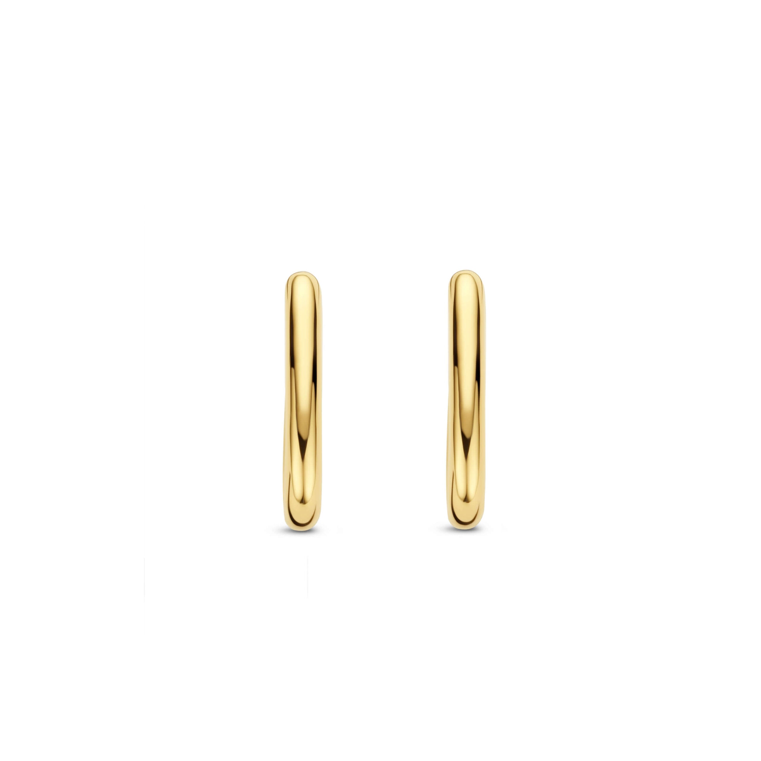 Aretes de plata bañada en oro amarillo