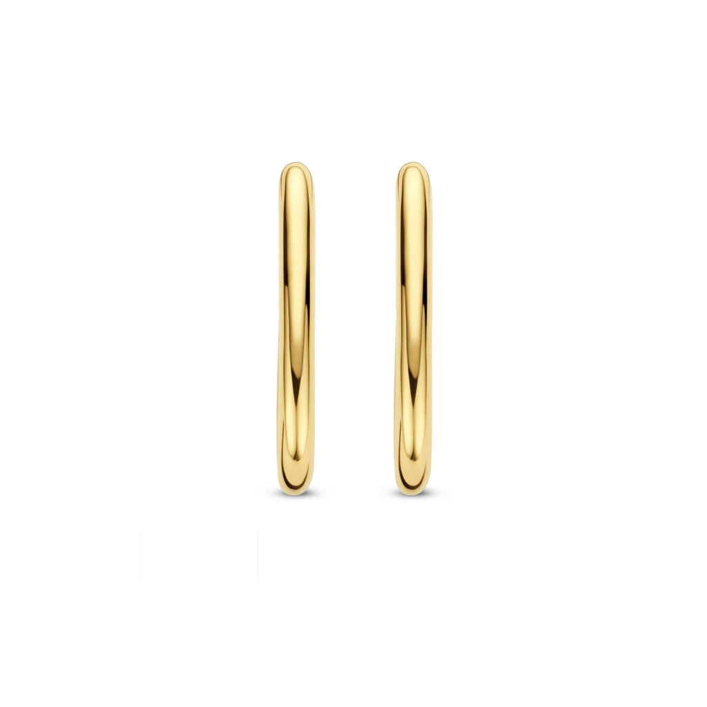 Aretes de plata bañada en oro amarillo